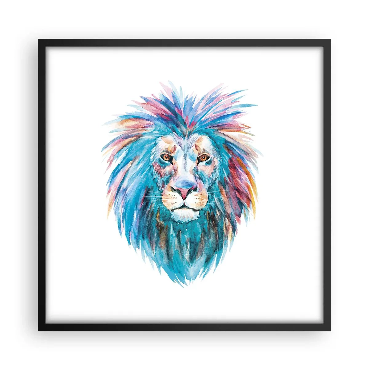 Plakát v černém rámu - Elektrizující aura - 50x50 cm