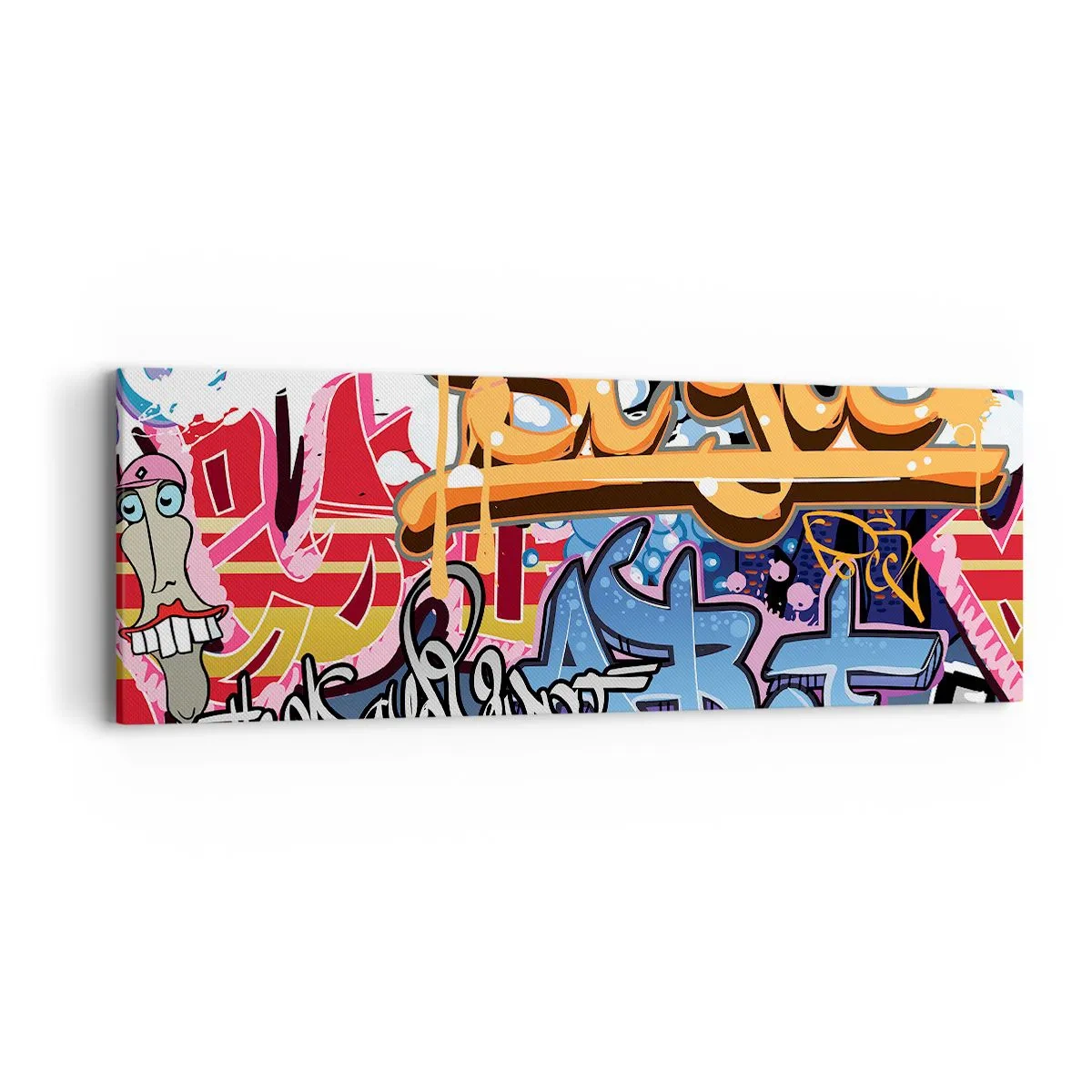 Obraz na plátně - Nástěnné malby, nástěnné malby, nástěnné malby… - 90x30 cm