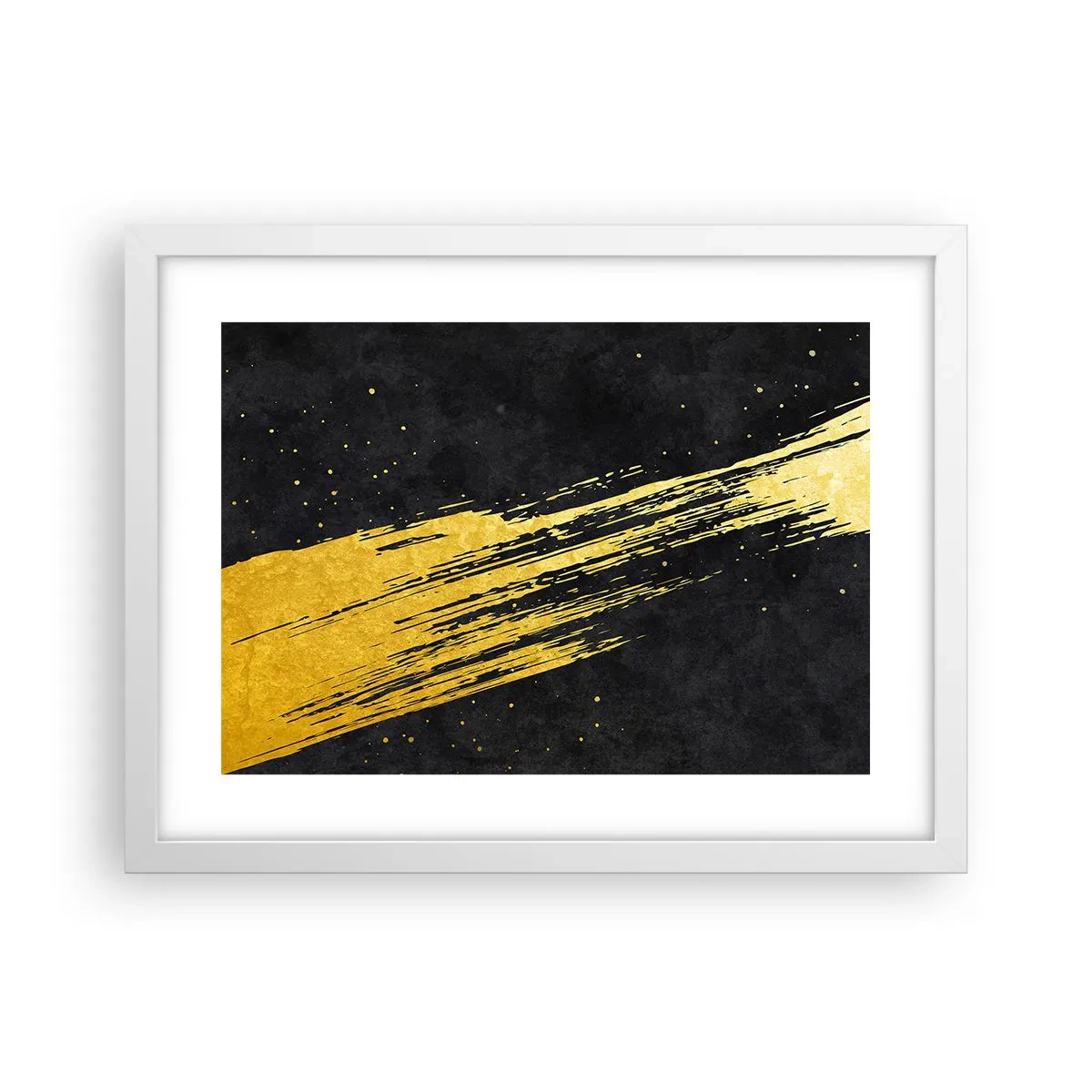 Plakát v bílém rámu - Skok do hyperprostoru - 40x30 cm