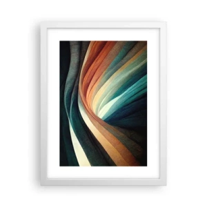 Plakát v bílém rámu - Utkané z barev - 30x40 cm