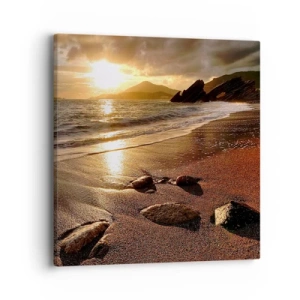 Obraz na plátně - Jdi za sluncem k výšinám - 40x40 cm