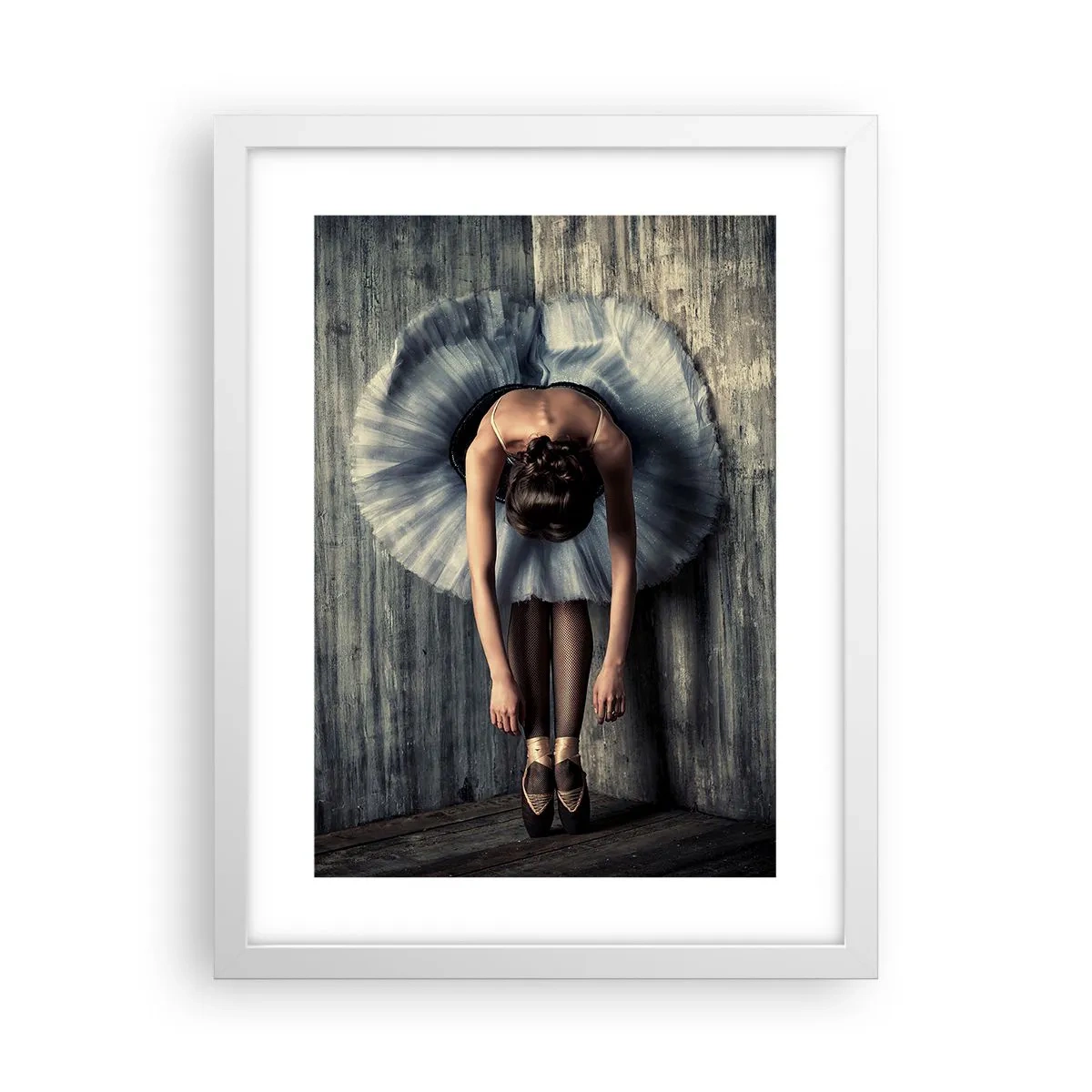 Plakát v bílém rámu - Když dohraje hudba - 30x40 cm