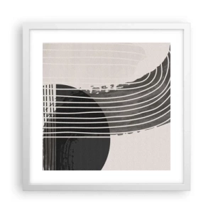 Plakát v bílém rámu - Tam a zpět - 40x40 cm