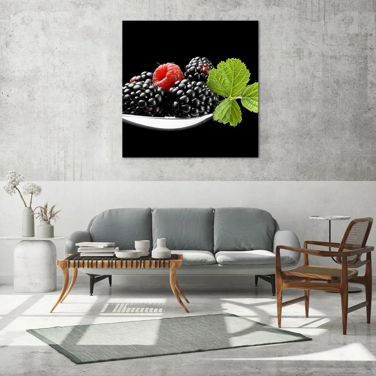 Obraz na skle - Chuť svěžesti - 50x50 cm