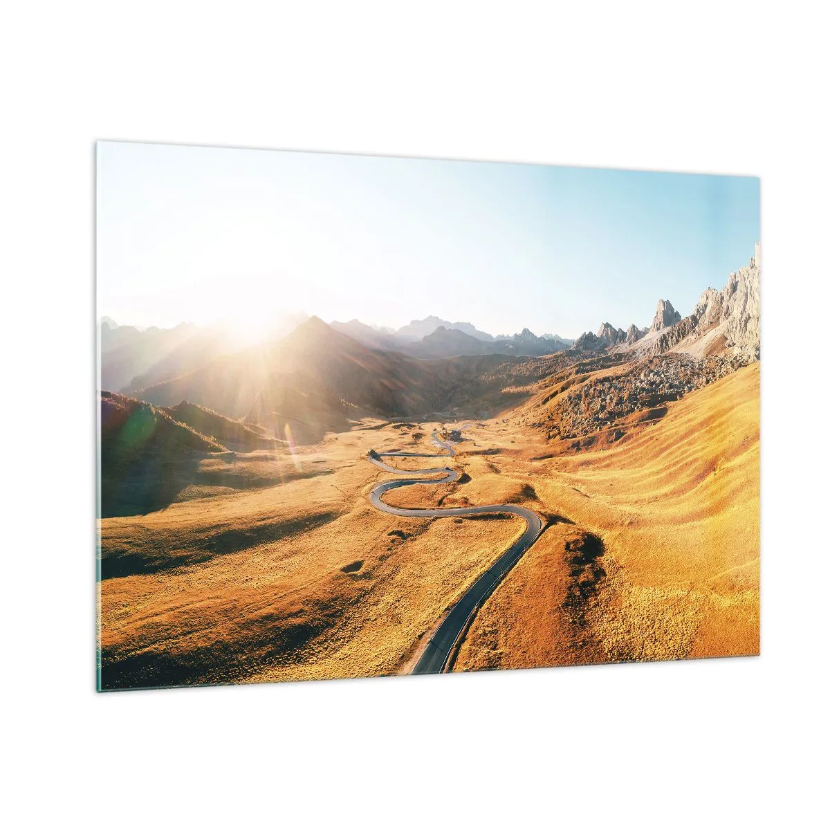 Obraz na skle - Ve zlatém údolí - 100x70 cm