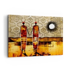 Obraz na plátně - Etnická kompozice v barvách Afriky - 120x80 cm