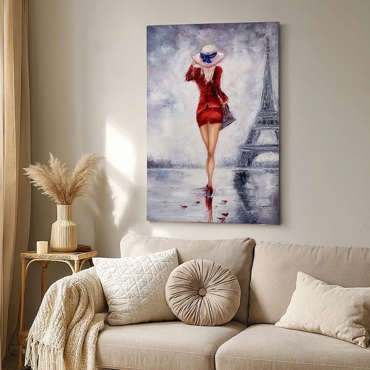 Obraz na plátně - Pařížské symboly - 50x70 cm