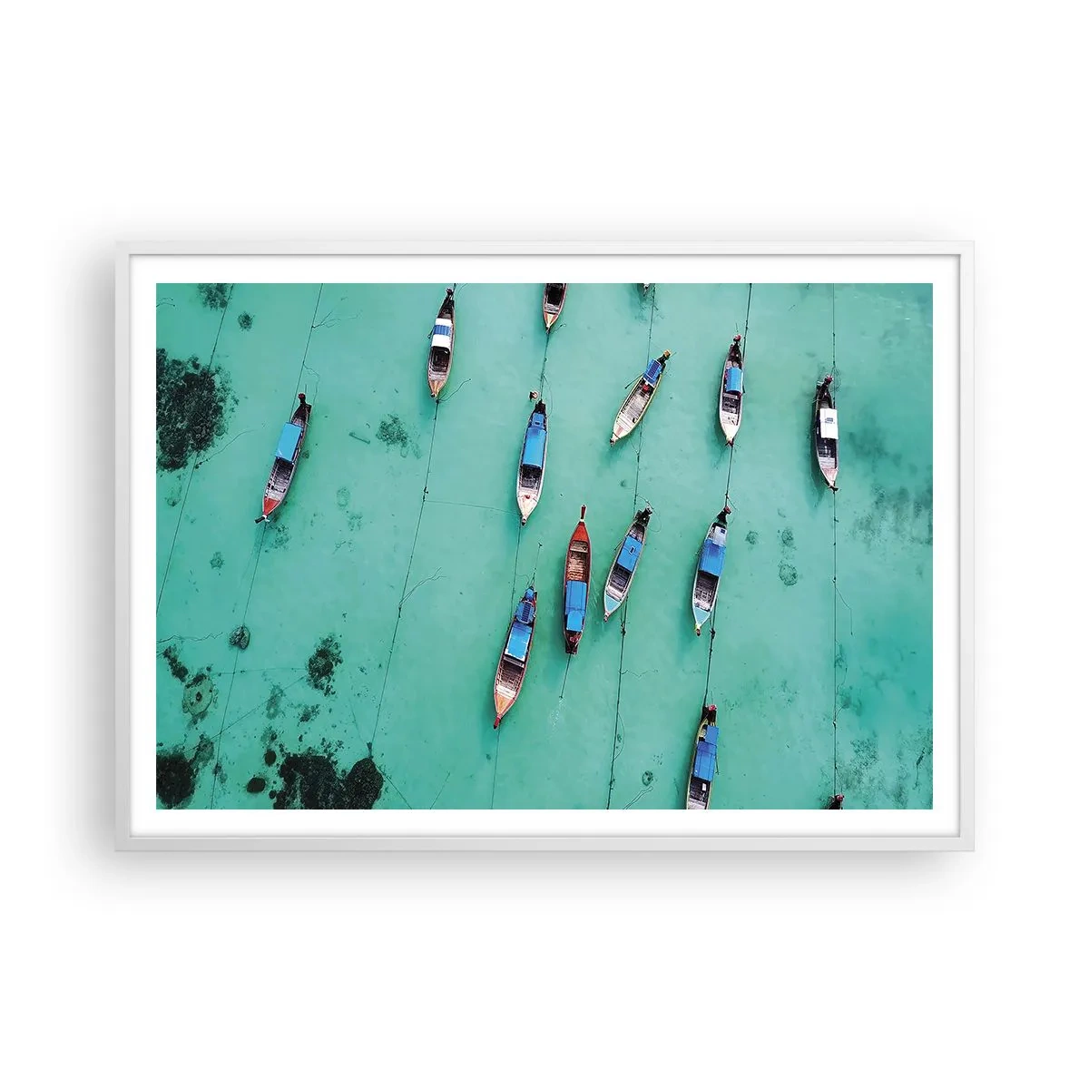 Plakát v bílém rámu - V radostném očekávání - 100x70 cm