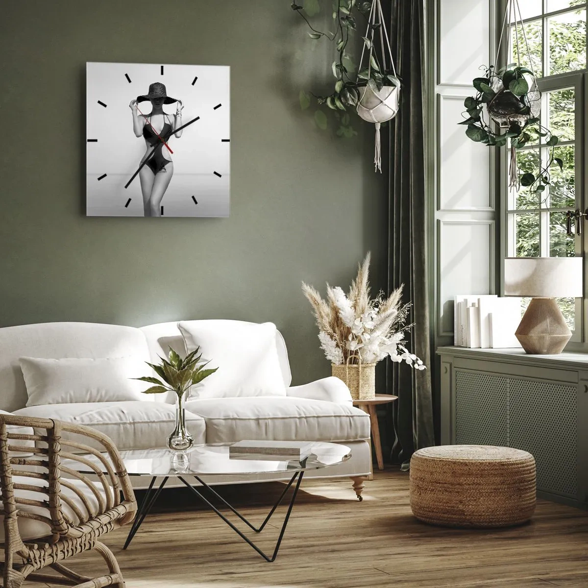 Nástěnné hodiny - Jmenuji se: Elegance - 40x40 cm