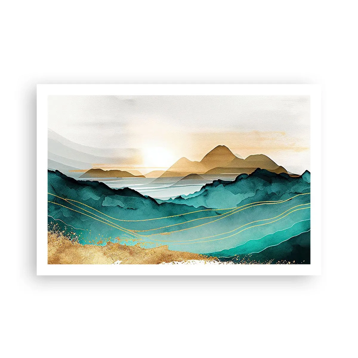 Plakát - Na pokraji abstrakce – krajina - 91x61 cm