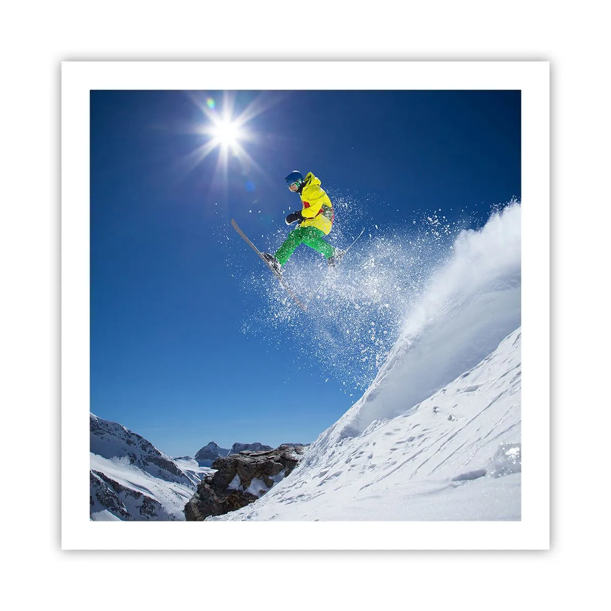 Plakát - Tančící s horami - 60x60 cm