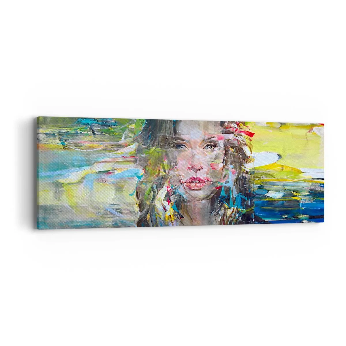Obraz na plátně - Za závojem vzduchu - 90x30 cm