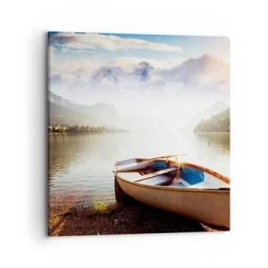 Obraz na plátně - U velké a čisté vody - 70x70 cm