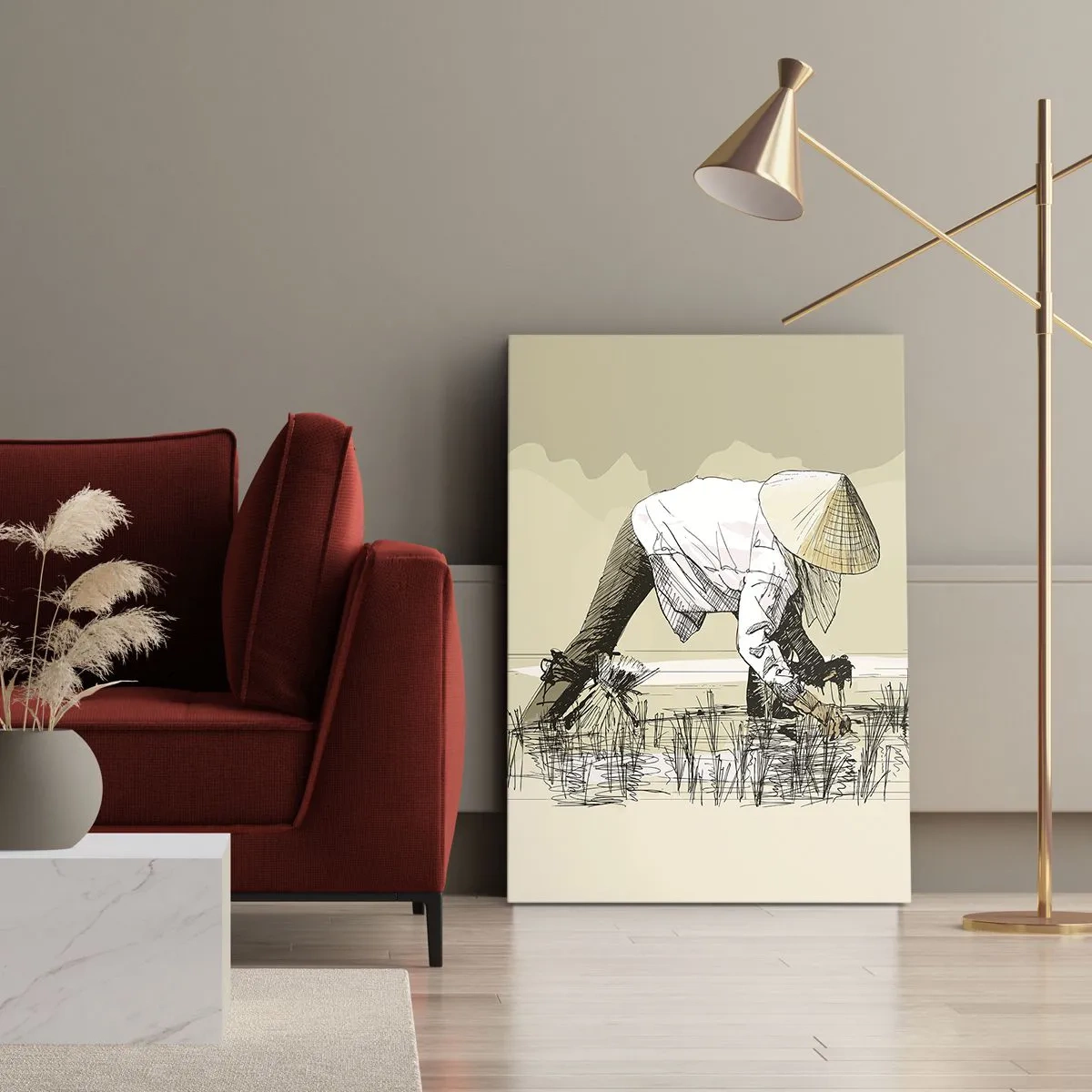 Obraz na plátně - Úspěšná sklizeň - 45x80 cm