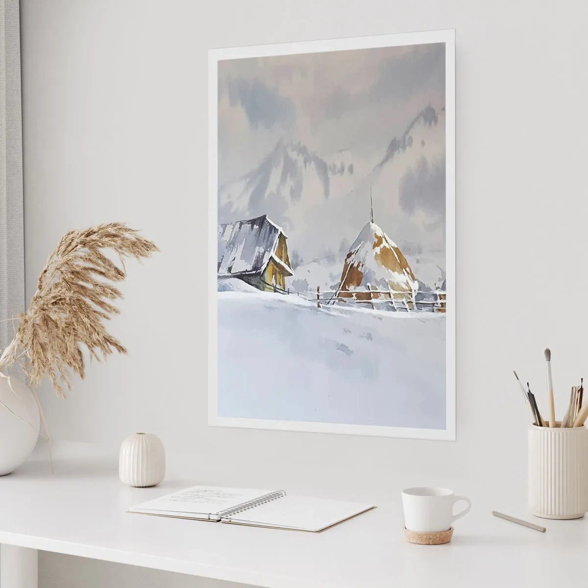 Plakát - V zasněženém údolí - 50x70 cm