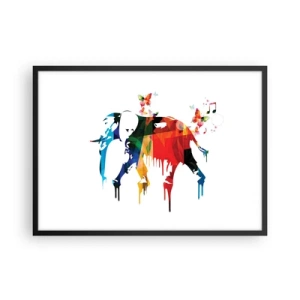 Plakát v černém rámu - Tančit může každý - 70x50 cm