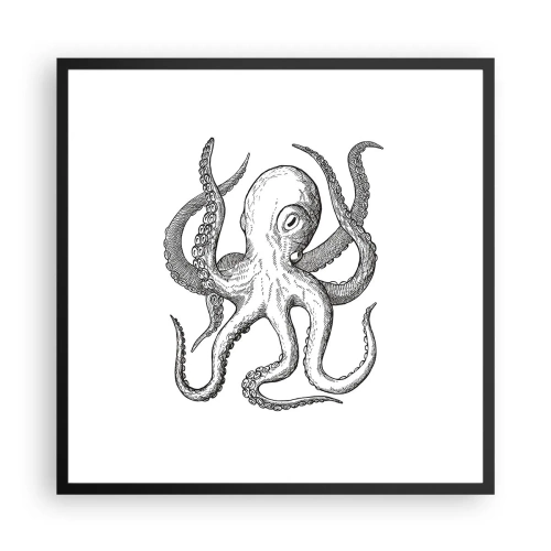 Plakát v černém rámu - Tančící s vlnami - 60x60 cm