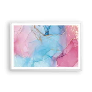 Plakát v bílém rámu - Setkávání a prolínání - 91x61 cm