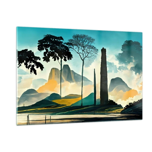 Obraz na skle - Výš a výš - 120x80 cm