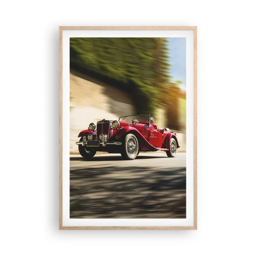 Plakát v rámu světlý dub - Krásnější než Níké Samothrácká - 61x91 cm