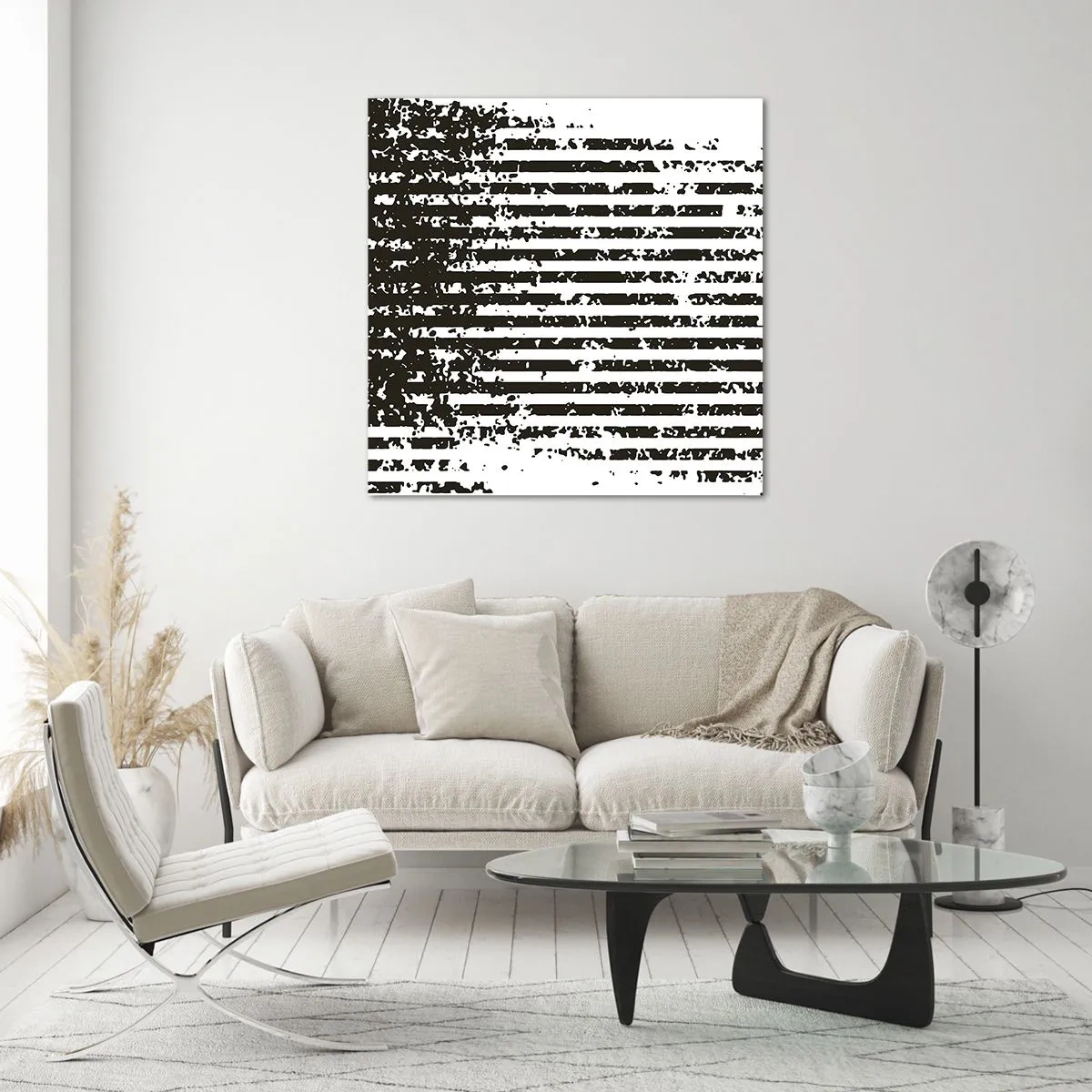 Obraz na skle - Rytmus a šum - 40x40 cm