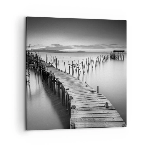 Obraz na plátně - Klid zapomenutého břehu - 60x60 cm