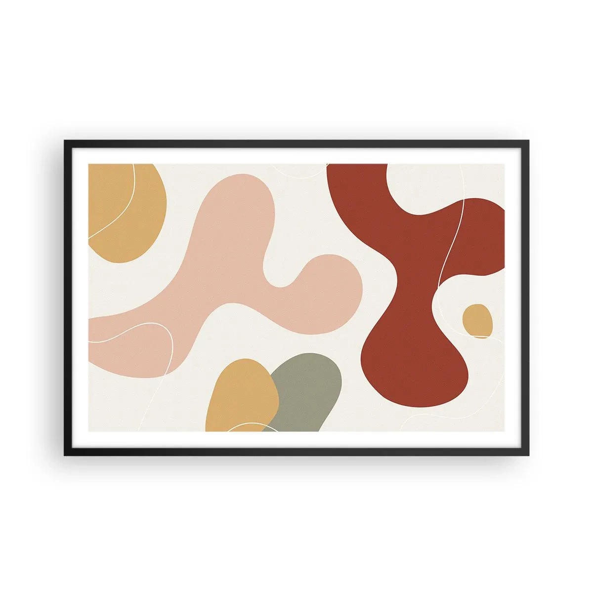 Plakát v černém rámu - Klikyháky - 91x61 cm