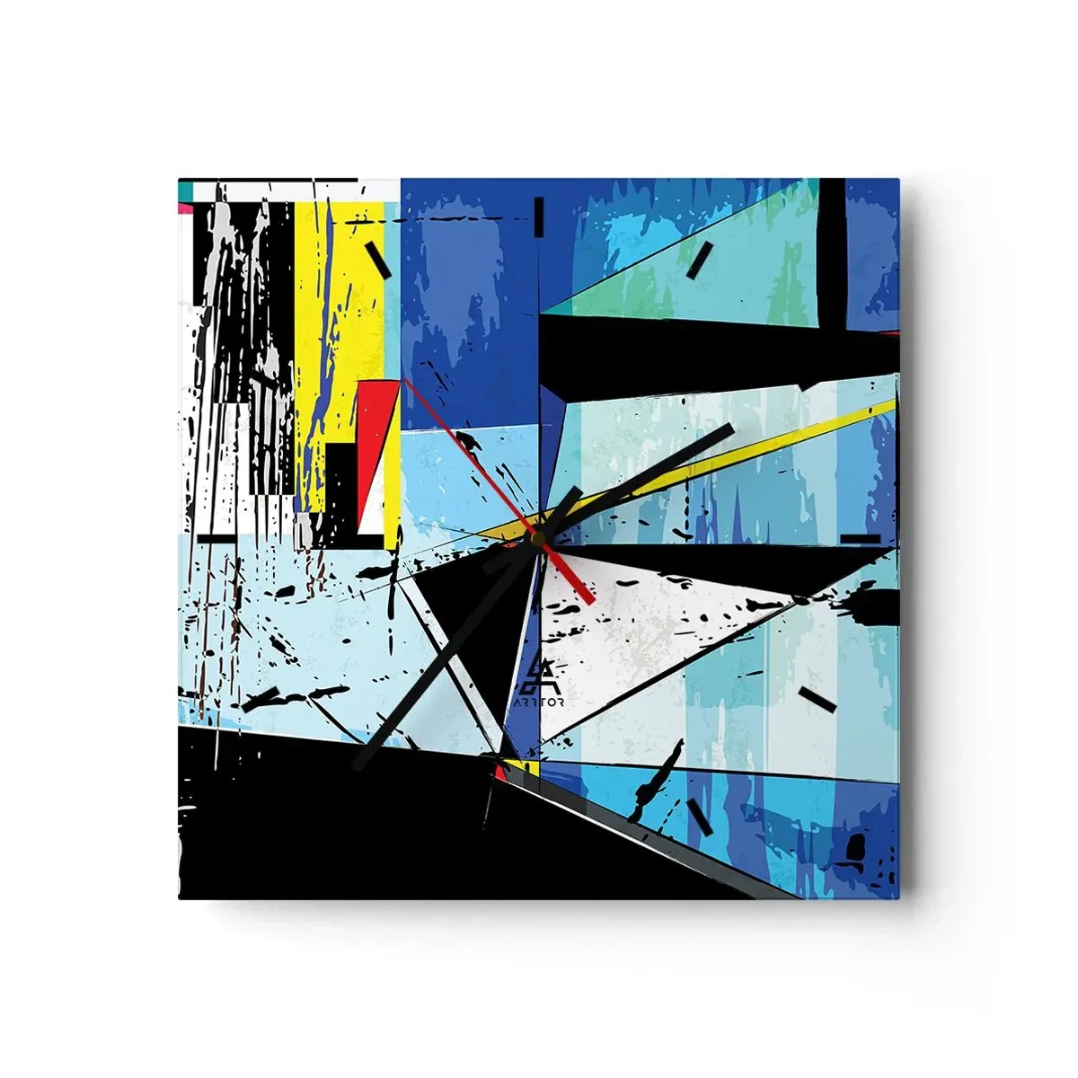 Nástěnné hodiny - Dívat se na svět z úhlu… - 30x30 cm