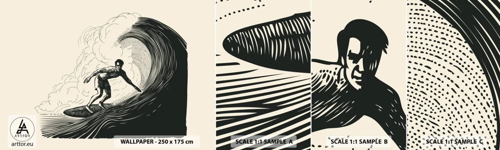 Fototapeta Vzorek Standard Eco - Král vln - Mávat, Surfování, Sport - 100x30 cm