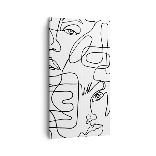 Obraz na plátně - Ve spletených emocích - 45x80 cm