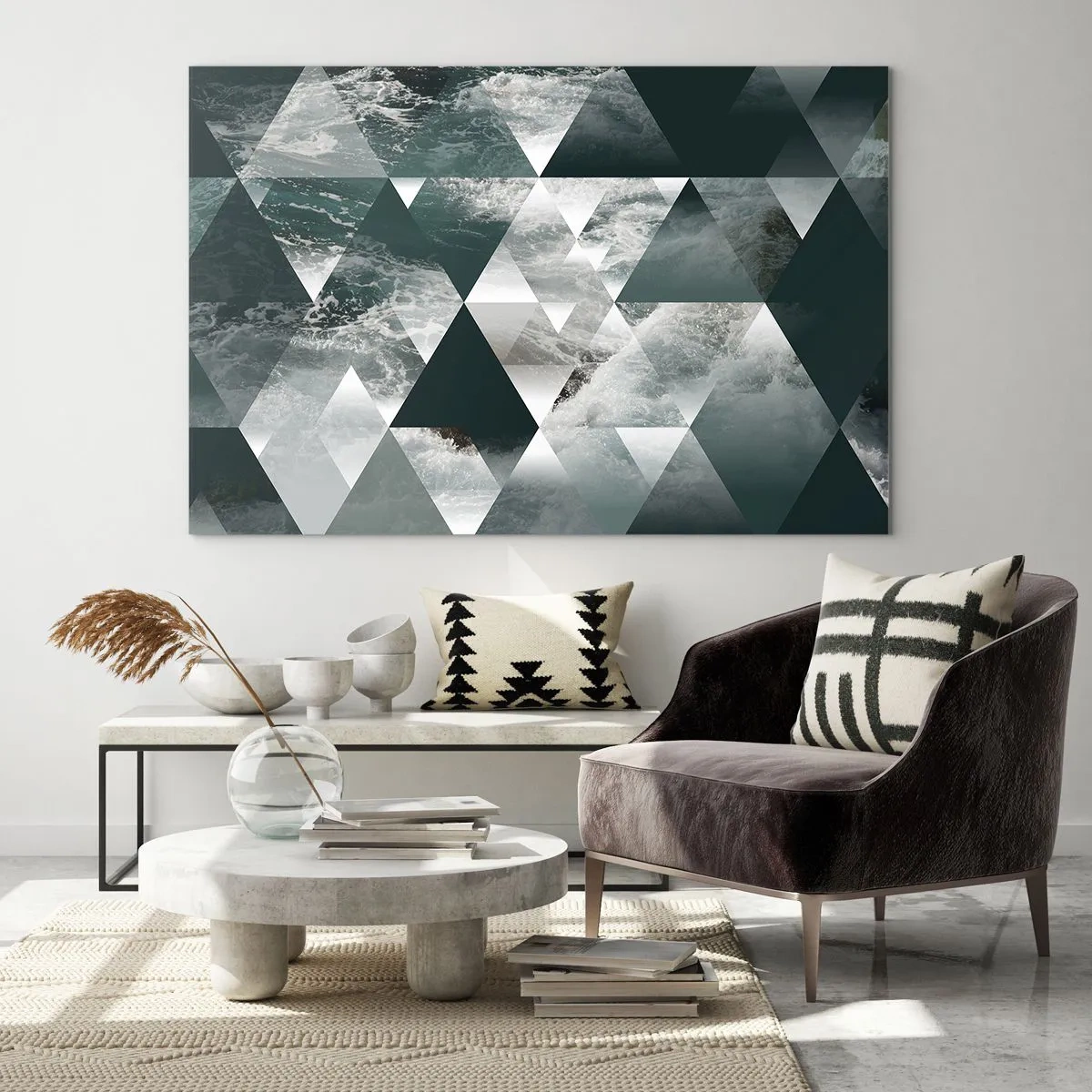 Obraz na skle - Křišťálová perspektiva - 100x70 cm