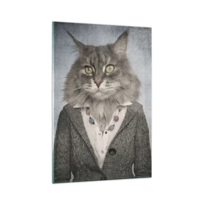 Obraz na skle - Kožichy znovu v módě - 80x120 cm