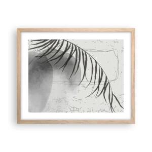 Plakát v rámu světlý dub - Subtilní exotika přírody - 50x40 cm