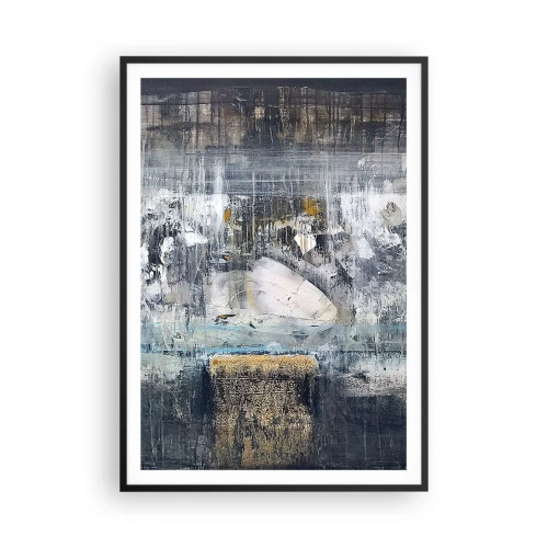 Plakát v černém rámu - Jako na ledě, tak i na hroudě - 70x100 cm