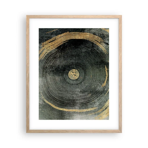 Plakát v rámu světlý dub - Změna a udržitelnost - 40x50 cm