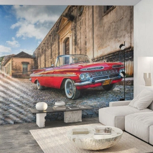 Fototapeta Premium Sand - Kubánské vzrušení - Automobilový průmysl, Auto, Kuba - 200x140 cm