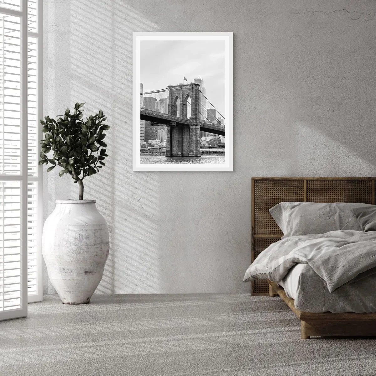 Plakát v bílém rámu - Newyorské zázraky - 61x91 cm