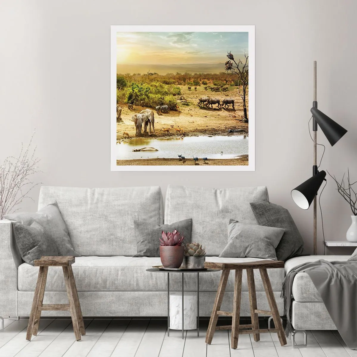 Plakát - „Z ráje opět pramenila řeka…“ - 50x50 cm