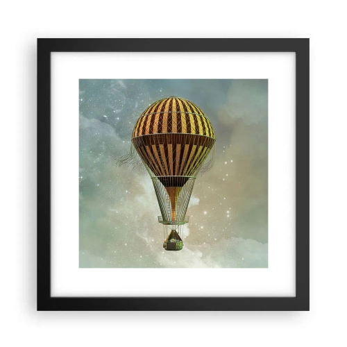 Plakát v černém rámu - Průkopnické lety - 30x30 cm