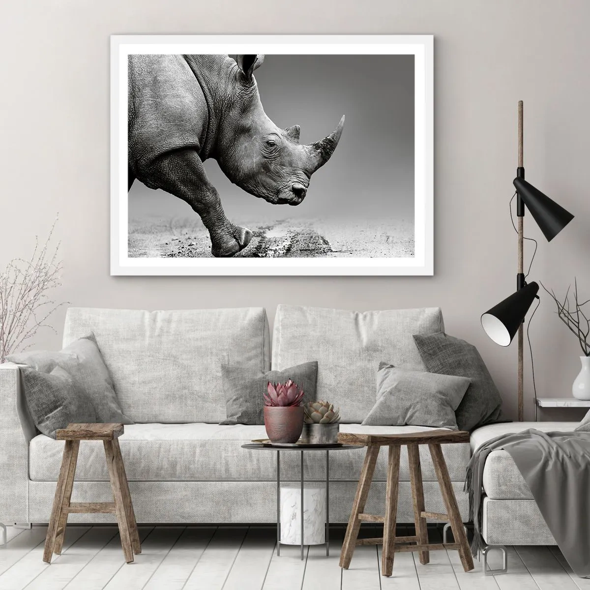 Plakát v bílém rámu - Nezastavitelná síla - 100x70 cm