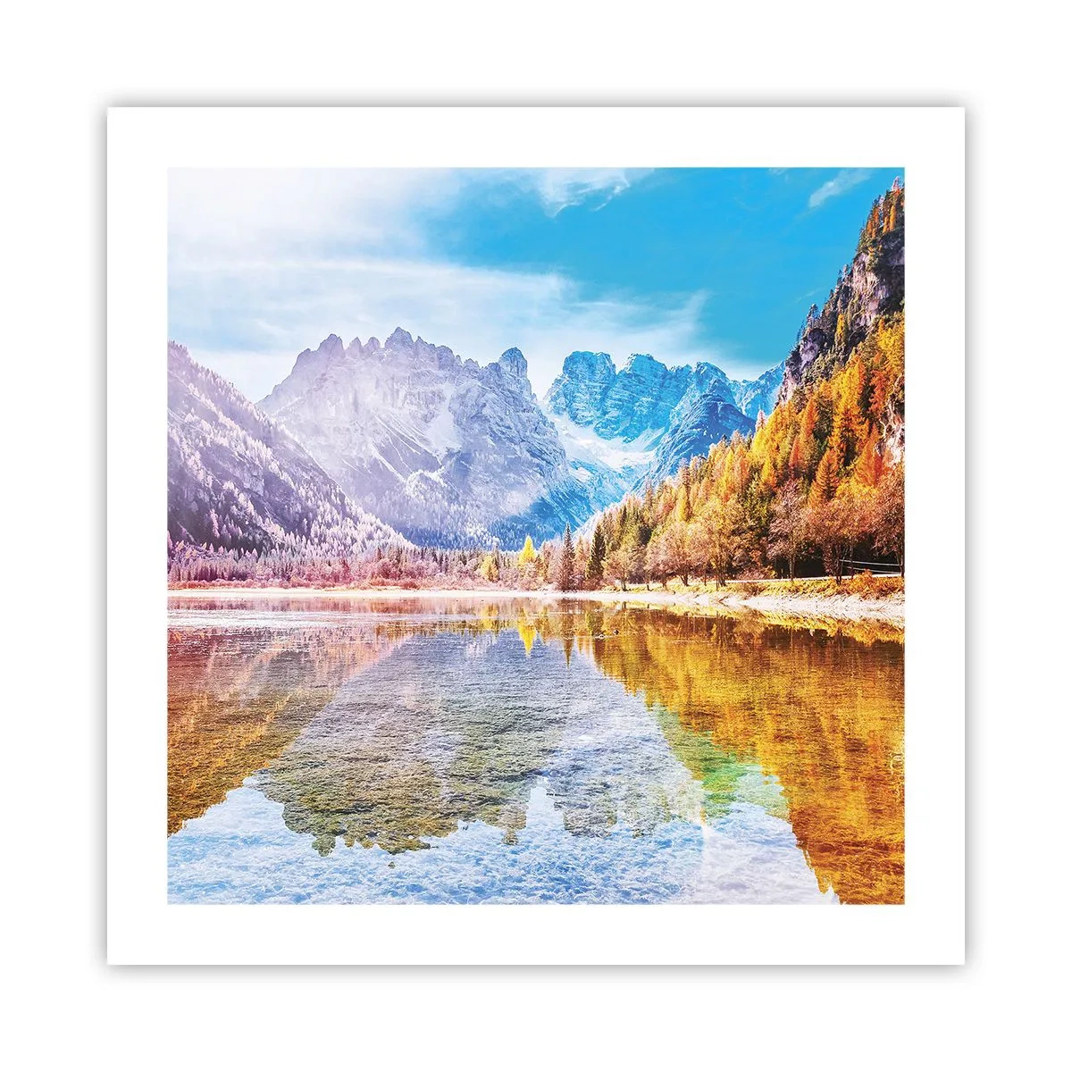 Plakát - A v horách už je podzim - 50x50 cm