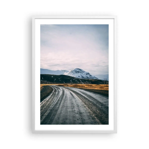 Plakát v bílém rámu - V islandském stylu - 50x70 cm