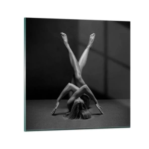 Obraz na skle - Geometrie nahoty - 30x30 cm