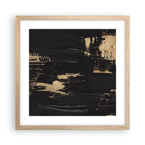 Plakát v rámu světlý dub - Stopa doteku - 40x40 cm
