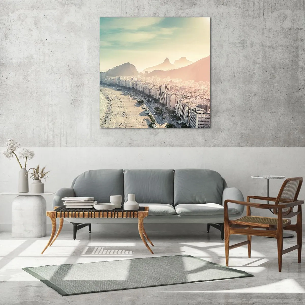 Obraz na skle - Věčná dovolená v Riu - 30x30 cm