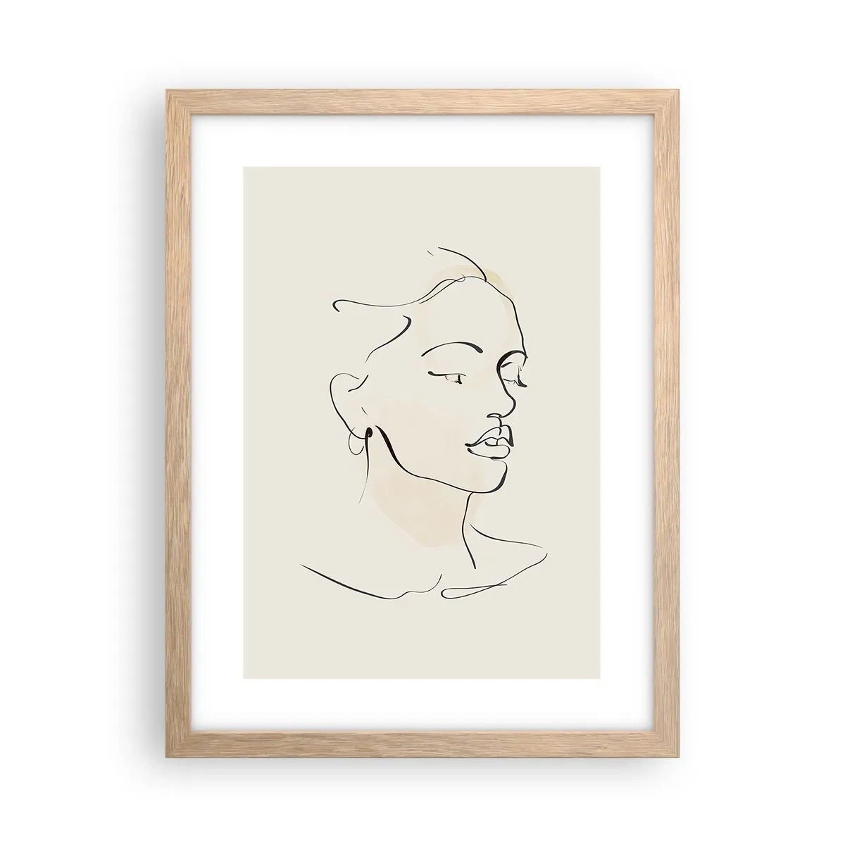 Plakát v rámu světlý dub - Výrazným tahem - 30x40 cm