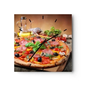 Nástěnné hodiny - Se skutečně italskou chutí - 30x30 cm