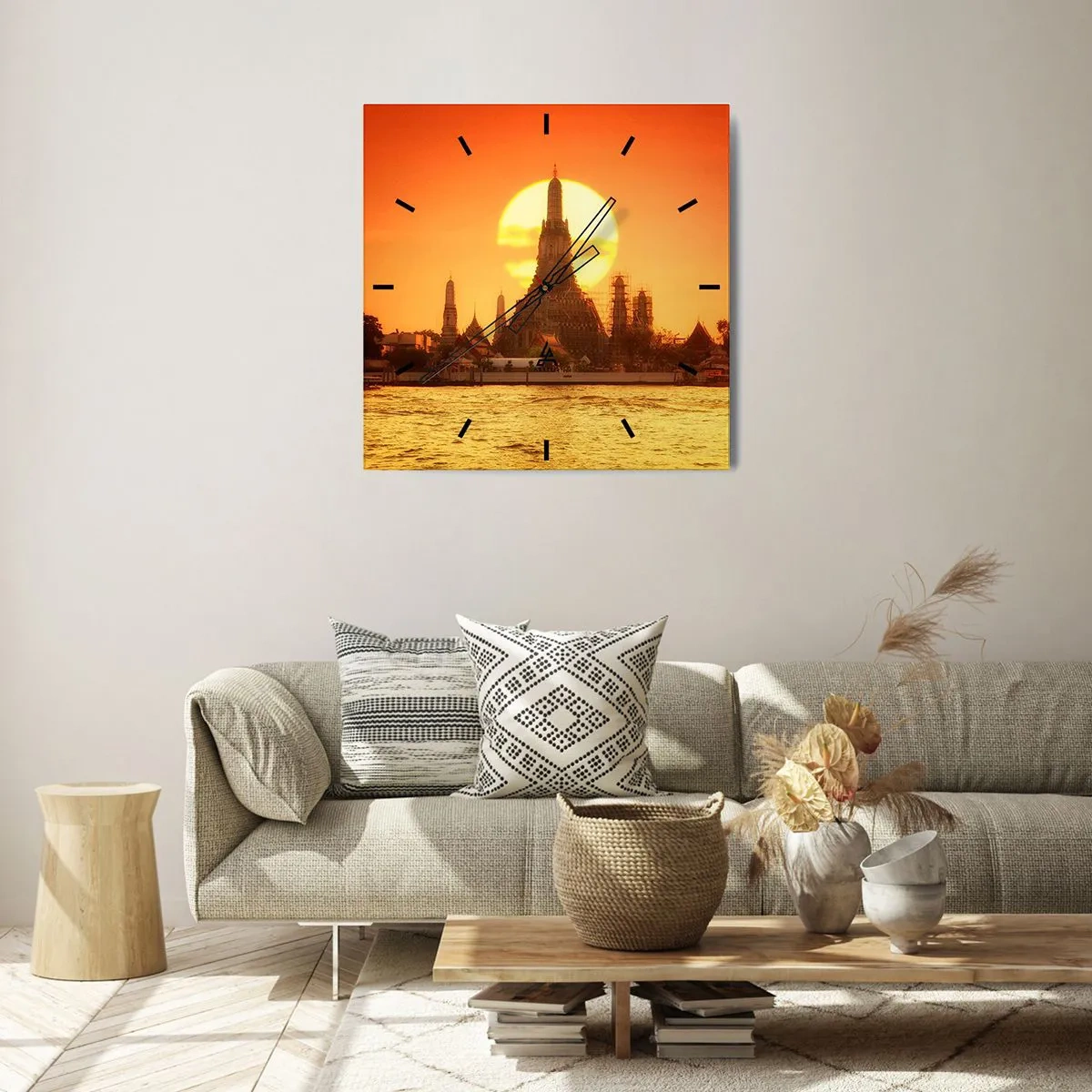 Nástěnné hodiny - Ke slunci, vždy ke slunci - 40x40 cm