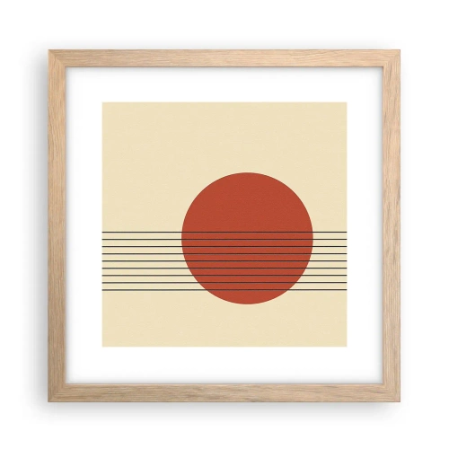 Plakát v rámu světlý dub - Pořád dokola - 30x30 cm