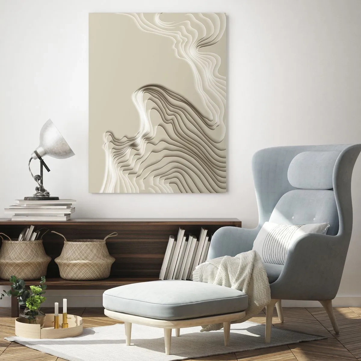 Obraz na skle - Topografie umění - 50x70 cm